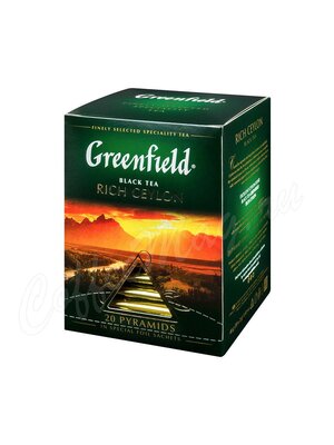 Чай Greenfield Rich Ceylon черный в пирамидках 20 шт.