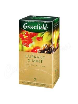 Чай Greenfield Currant Mint черный в пакетиках 25 шт. Чай Greenfield Currant Mint черный в пакетиках 25 шт.