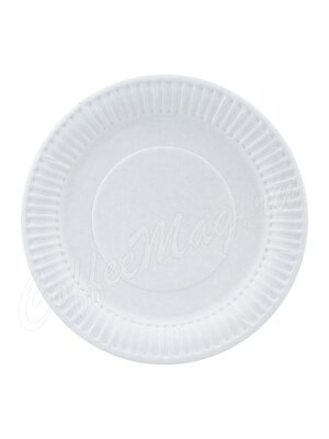Тарелка бумажная одноразовая Snack Plate белая мелованная d200 мм (100шт)