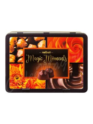 Конфеты Magnat Magic Moments из молочного шоколада с начинкой пралине из лесного ореха и крем 216 г