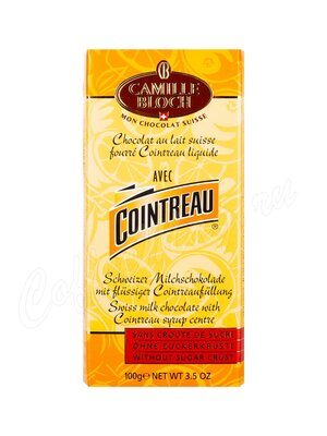 Camille Bloch Молочный шоколад с ликером (Cointreau) Куантро, плитка 100г