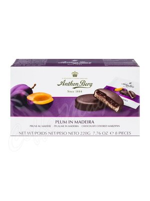 Anthon Berg Шоколадные конфеты с марципаном слива в мадейре 220г