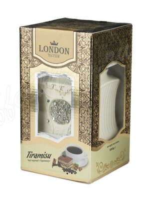 Lоndon Tea Club Черный чай Тирамису 100 г в фарфоровой чайнице