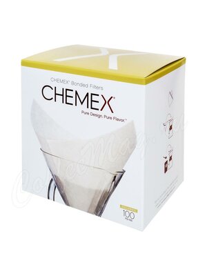 Chemex Фильтры бумажные квадратные для кемекса 100 шт 
