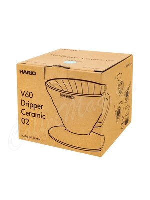 Hario Воронка Керамическая для приготовления кофе, 4 порции Голубой (VDC-02-BU-UEX)