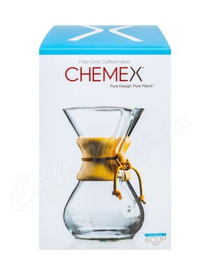 Chemex Кемекс Кофеварка CM-6A, стекло, на 6 чаш. 900 мл