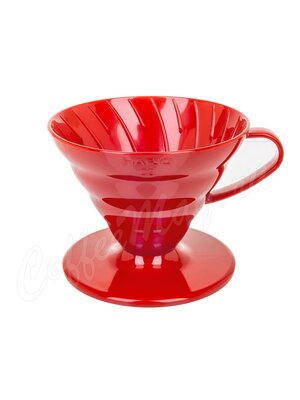 Hario Воронка Пластиковая для приготовления кофе 4 порции Красная (VD-02R)