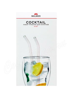 Трубочки для коктейля стеклянные Walmer Coctail Набор из 6-ти трубочек