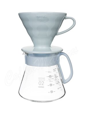 Hario Чайник стеклянный и воронка керамическая для приготовления кофе (XVDD-3012W)