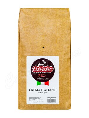 Кофе Carraro в зернах Crema Italiano 1 кг