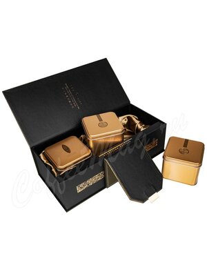 Подарочный набор 3 металические банки + подарочный пакет (box-010)