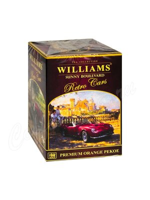 Чай Williams Sunny Boulevard Retro Cars черный Премиум Оранж Пеко 125 г