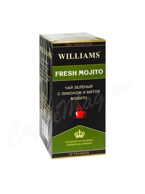 Чай Williams Fresh Mojito зеленый с лимоном и мятой мохито 25 пак