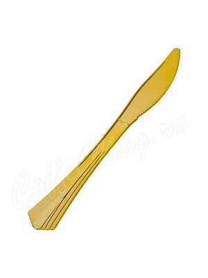 Complement Нож пластиковый 18 см Золотой (Shine) 1 уп-6 шт