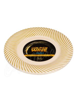 Complement Тарелка пластиковая бежевая Golden Wave d-230 мм (1уп-6шт)