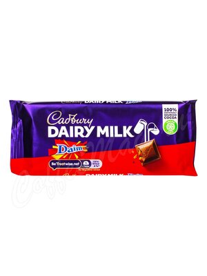 Cadbury Шоколад Dairy Milk Daim, плитка 120г