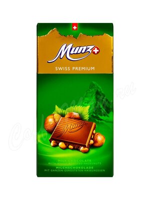 Munz Молочный шоколад с обжаренным фундуком, плитка 100г
