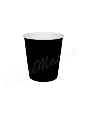 Стакан Формация однослойный Black (Черный) 250 мл (75 шт) одноразовый
