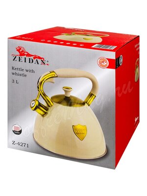 Чайник Zeidan со свистком Beige 3 л (Z-4271)