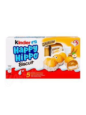 Kinder Happy Hippo Hazelnut Конфеты (103 гр - 5 шт) (бегемот в коробке)