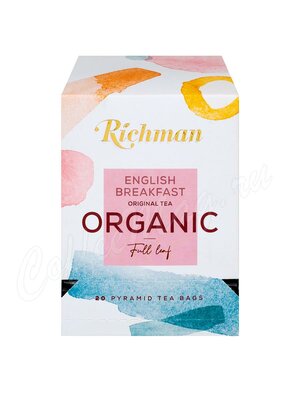 Чай Richman Organic FBOP черный в пирамидках 20 шт