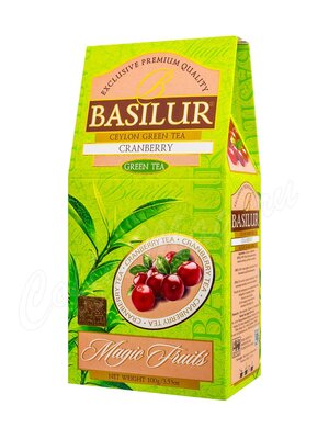 Чай Basilur Волшебные фрукты Клюква (зеленый) 100 г