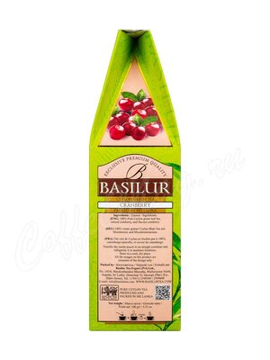Чай Basilur Волшебные фрукты Клюква (зеленый) 100 г 