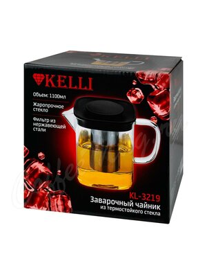 Чайник Kelli KL-3219 стеклянный 1,1 л
