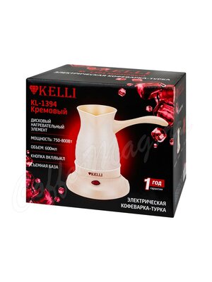 Турка электрическая Kelli KL-1394 (кремовая)
