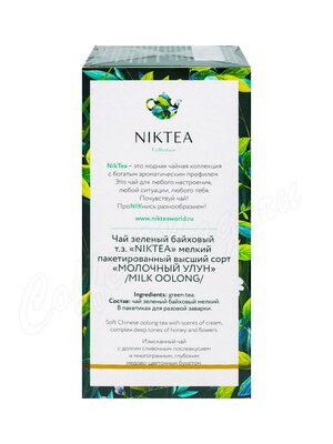 Чай Niktea Milk Oolong зеленый, ароматизированный в пакетиках 25 шт