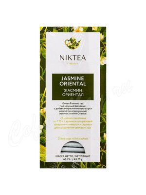 Чай Niktea Jasmine Oriental. зеленый с жасмином в пакетиках 25 шт