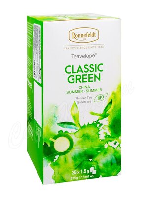 Чай Ronnefeldt Classic Green BIO / Классический Зеленый 25 пак