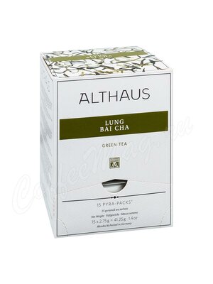 Чай Althaus Lung Bai Cha зеленый Лун Бай Ча в пирамидках 15 шт