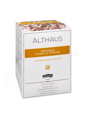 Чай Althaus Rooibush Vanilla Toffee Тоффи Ройбуш Пирамидки 15 шт