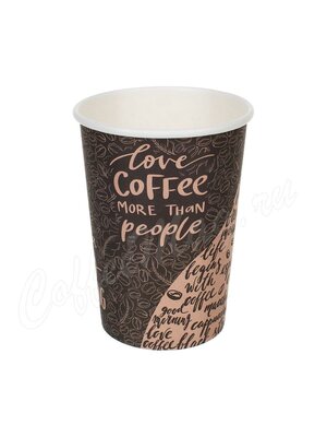 Стакан бумажный однослойный 300 мл Coffee SaaMi одноразовый
