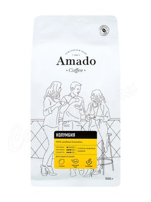 Кофе Amado в зернах Колумбия 500 г