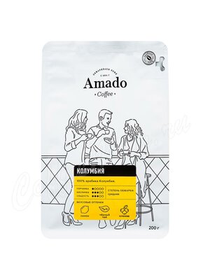 Кофе Amado в зернах Колумбия 200 г