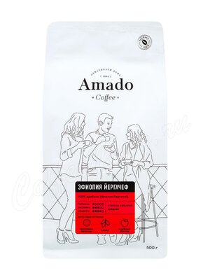 Кофе Amado в зернах Эфиопия Yirgacheffe 500г