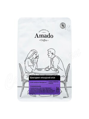 Кофе Amado в зернах Марагоджип Ирландский Крем 200 г