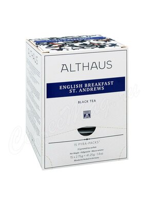 Чай Althaus English Breakfast черный Английский завтрак в пирамидках 15 шт