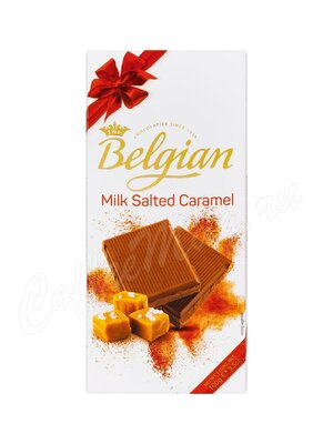 Belgian Молочный шоколад с кусочками соленой карамели 100 г