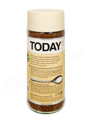 Кофе Today Pure Arabica растворимый 95г