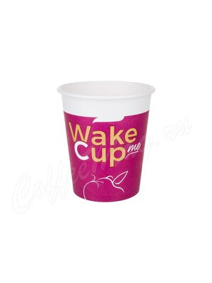 Стакан бумажный однослойный 100 мл WAKE ME CUP Formacia одноразовый