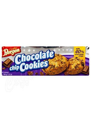 Bergen Chocolate chip cookies Печенье с кусочками шоколада 100г