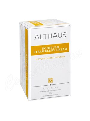 Чай Althaus Rooibush Strawberry Cream Ройбуш Клубника со сливками 20 пак