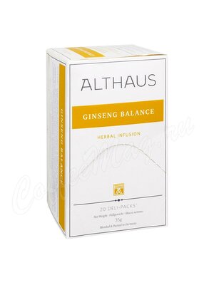 Чай Althaus Ginseng Balanсе травяной Женьшеневое равновесие 20 пак
