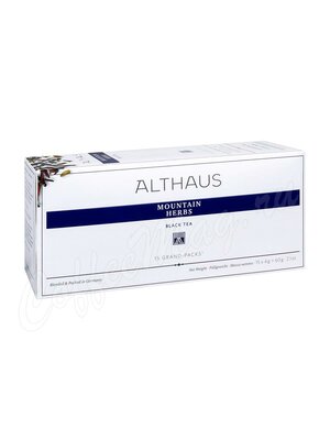 Чай Althaus Mountain Herbs черный с чабрецом Горные травы для чайника 15 пак