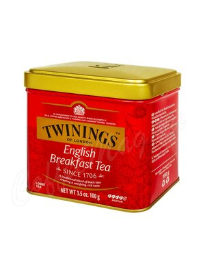 Чай Twinings English Breakfast Tea Черный Английский завтрак 100 г