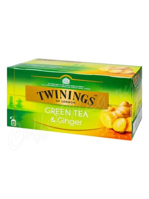 Чай Twinings Green Tea & Ginger Зеленый с имбирем 25 пак