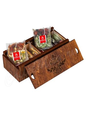 Набор травяных чаев Memories в подарочной деревянной шкатулке 10 шт